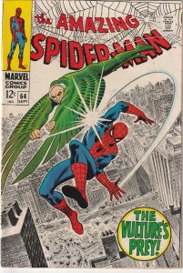 Amazing Spider-Man # 64 VG+ 1968 Marvel Stan Lee John Romita [L3] 