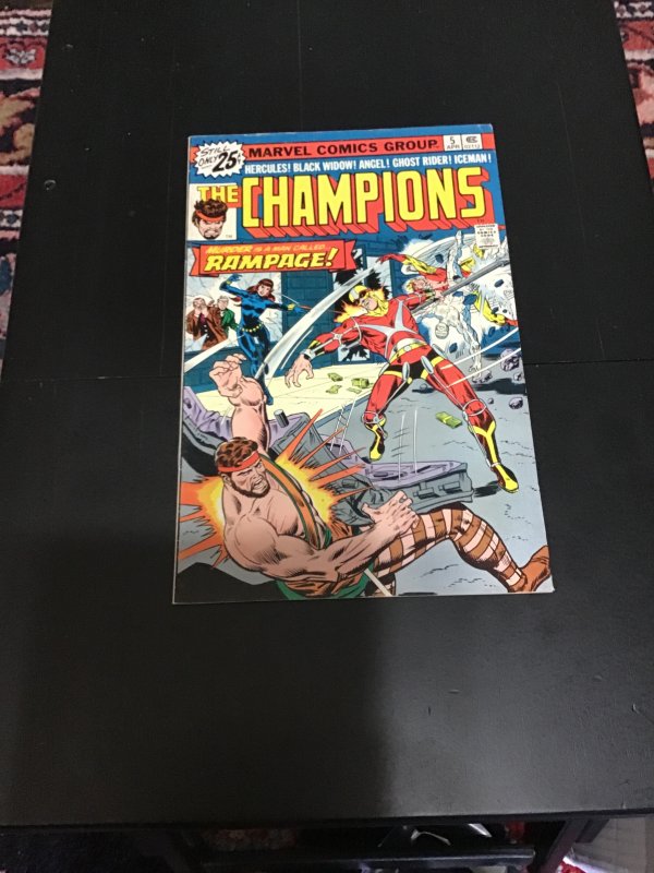 The Champions #5 (1976) 1st Rampage! Black Widow! High-grade VF/NM Cvill CERT!