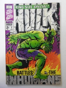 The Incredible Hulk Annual #1 (1968) VG- Condition! Moisture damage