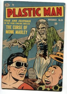 Plastic Man #38 Pre-code Horror Cover-1952 Golden-Age-Zombie