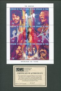 The Beatles Commemorative Stamp Sheet (SET)  1996