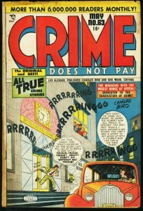 CRIME DOES NOT PAY #63 VIOLENT PRE-CODE 1948 VG