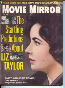 Movie Mirror-Liz Taylor-Stephen Boyd-Rock Hudson-Marlon Brando-July-1961