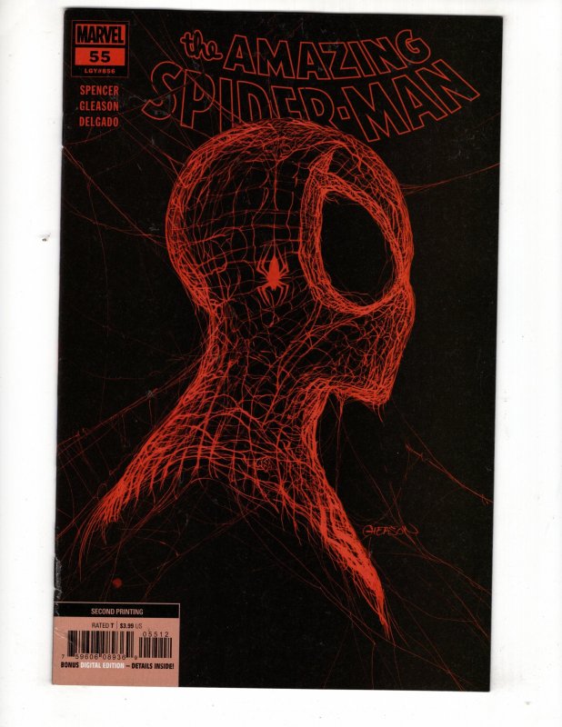 The Amazing Spider-Man #55 (2021) Patrick Gleason red Web-Head / ID#929