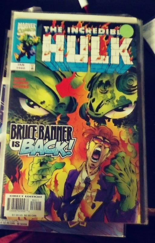 Incredible Hulk  # 460  JAN 1998, Marvel  BANNER IS BACK