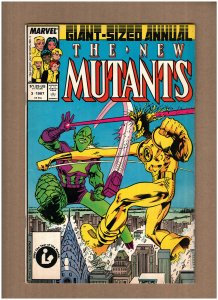 New Mutants Annual #3 Marvel Comics 1987 Chris Claremont & Alan Davis VG 4.0