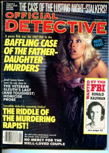 Official Detective 9/1986-spicy babe-Night Stalker-violent pulp thrills-VG