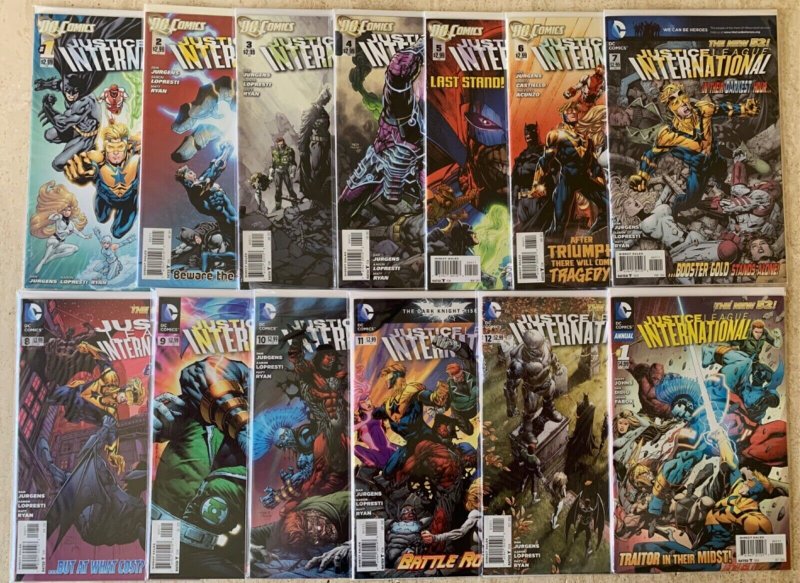 JUSTICE LEAGUE INTERNATIONAL 1-12 | 2011-2012 | COMPLETE SERIES | VF TO VF/NM