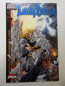 Lady Death: Love Bites Dynamic Forces Wizard Authentic Blue Foil VF+ W/ COA