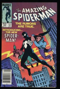 Amazing Spider-Man #252 VF/NM 9.0 Newsstand Variant 1st Appearance Black Costume