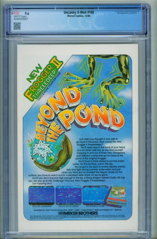 X-Men #188  1988 - Marvel -CGC 9.6 - Comic Book-4330293007