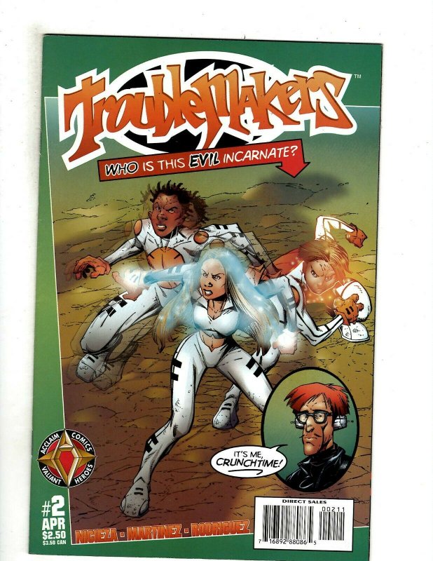 12 Troublemakers Acclaim Comics # 1 2 3 4 5 6 7 8 9 10 11 12 Superhero RB15