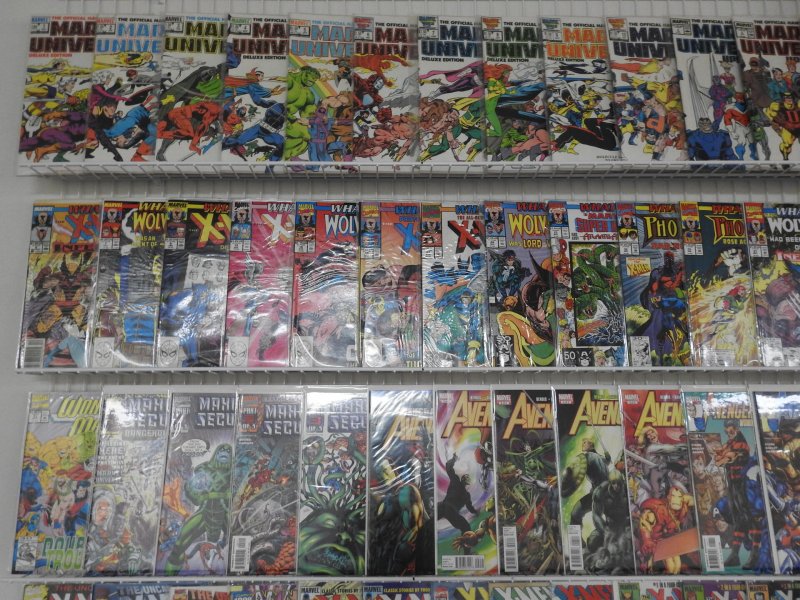 Huge Lot 160 Comics W/Handbook Marvel U, Avengers, X-Men+ Avg VF Condition!!