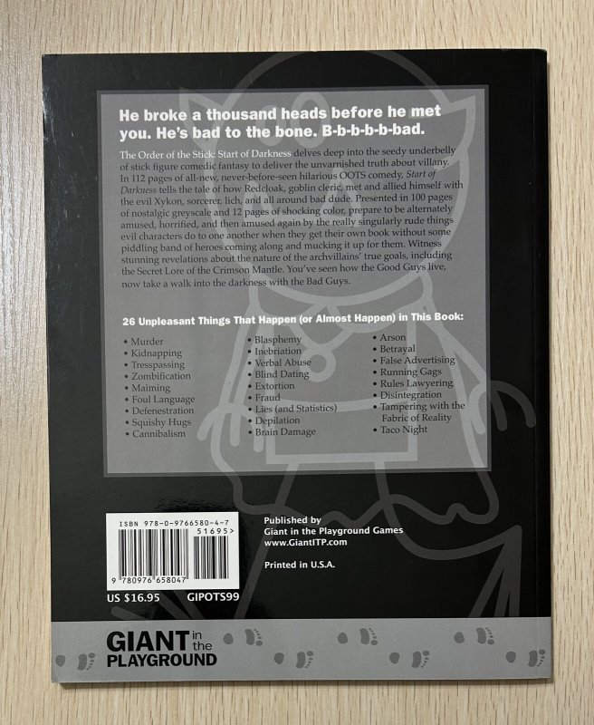The Order of the Stick TPB Vol 1 Start of Darkness by Rich Burlew