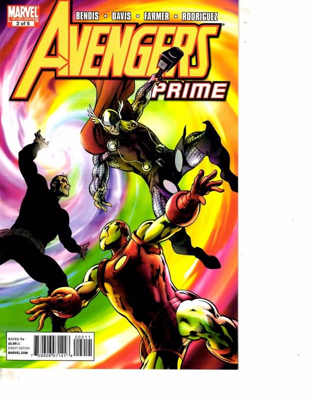 Lot Of 2 Marvel Comic Book Avengers Prime #2 and Secret Avengers #1 MS20