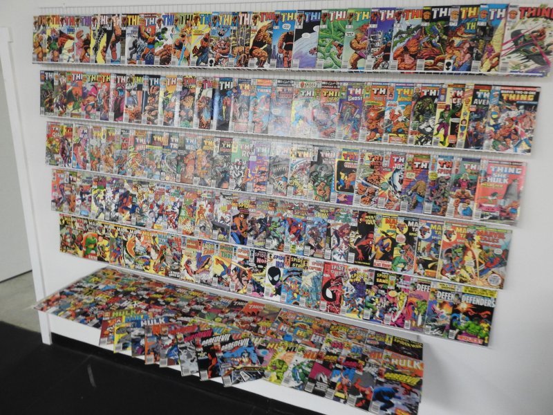 Huge Lot 180+ Comics W/ Thing, Two-in-One, Hulk, Daredevil+ Avg Fine+ Condition!
