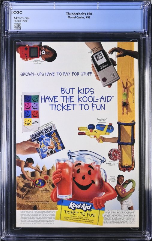 Thunderbolts #30 (9/99) Graded CGC 9.8