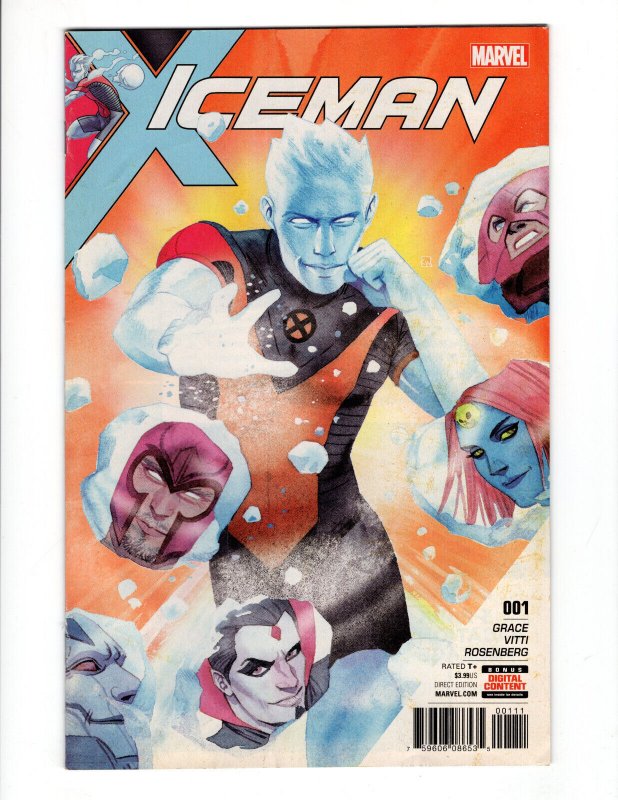 ICEMAN #1 - MARVEL COMICS - 2017 - Near Mint!