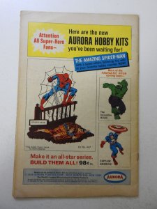 Fantastic Four #58 (1967) PR Cond pieces missing from 3 ad pages story complete