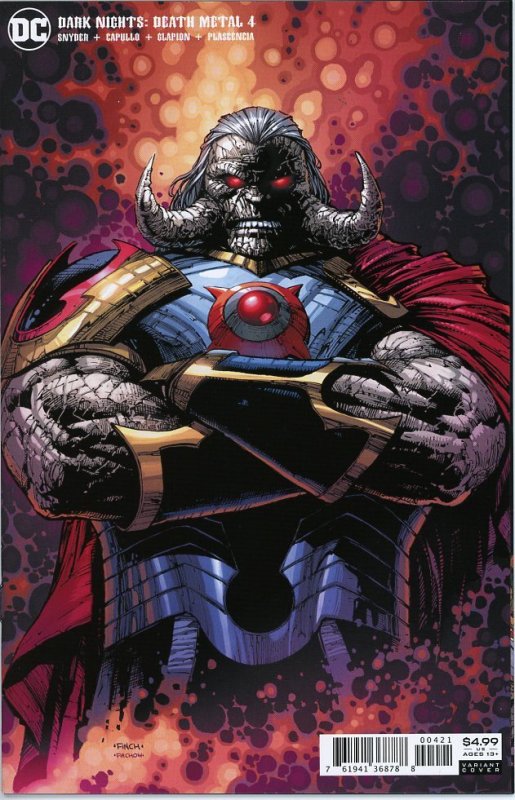 Dark Nights: Death Metal 4  Finch Darkseid Variant 9.0 (our highest grade)