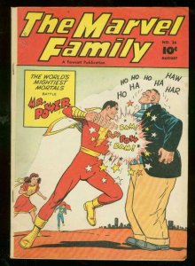 MARVEL FAMILY #26 1948-MR POWER-FAWCETT COMICS-WHITE PG FN- 