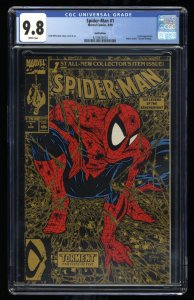 Spider-Man (1990) #1 CGC NM/M 9.8 White Pages Gold Variant