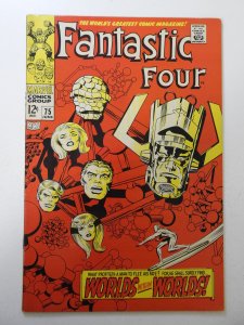 Fantastic Four #75 (1968) VG Condition 2 centerfold wraps detached bottom staple