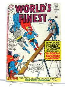 World's Finest Comics LOT #137-160. First Super Sons story ('64-'66, 5 Issues) 