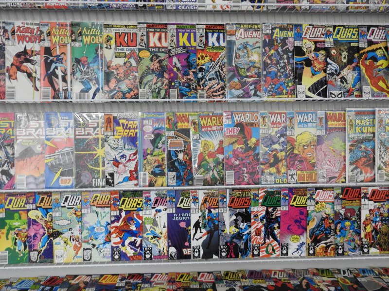 Huge Lot of 200 Comics W/ Thor, Warlock, Wolverine Avg. FN+