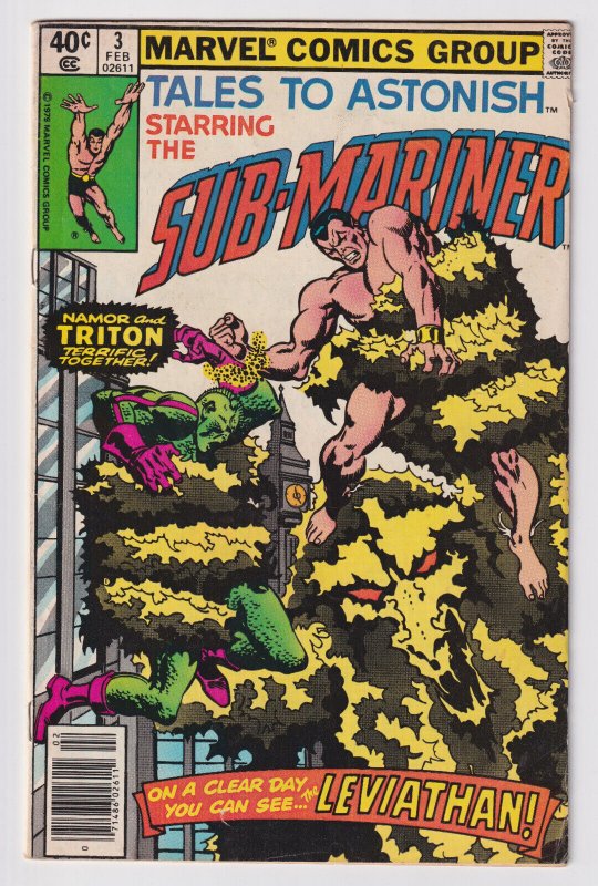 Marvel Comics! Tales to Astonish starring the Sub-Mariner! Issue #3!