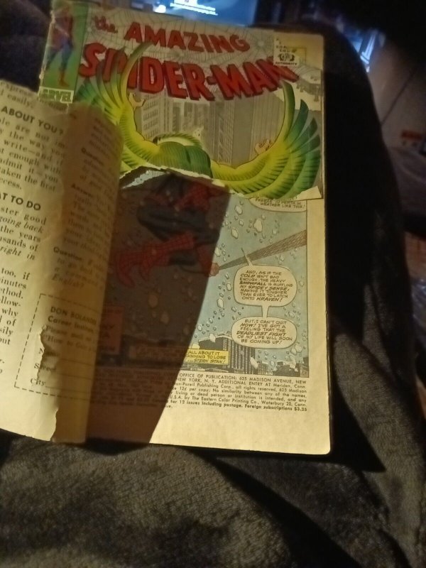 1967 AMAZING SPIDER-MAN 48 1ST NEW VULTURE MARVEL COMICS KRAVEN CAMEO APPEARANCE