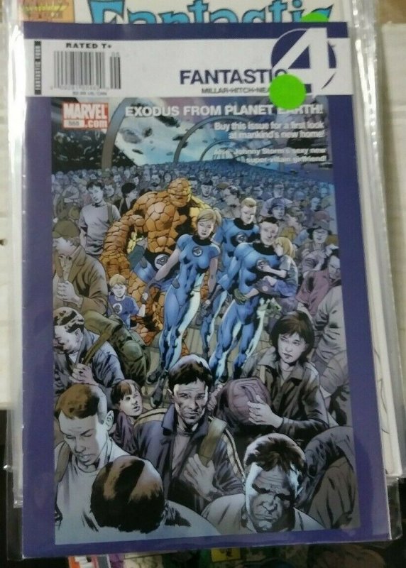 FANTASTIC FOUR # 555  2008 marvel mark millar exodus from earth