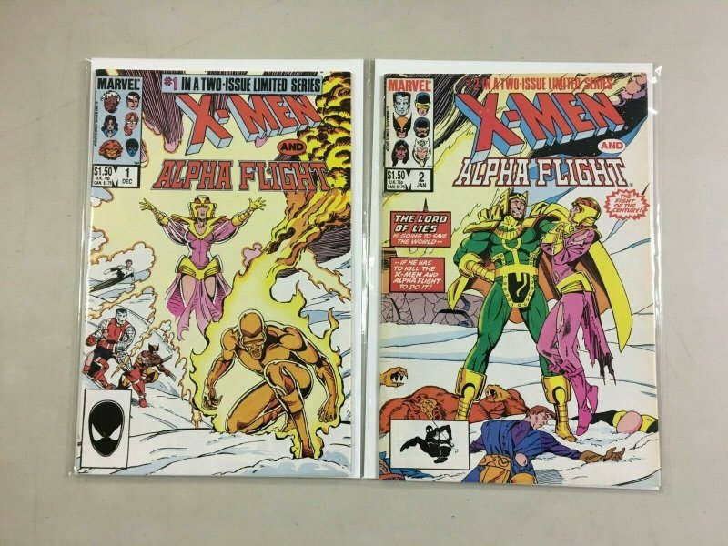 X-Men Alpha Flight set #1+2 6.0 FN (1985 1st series)