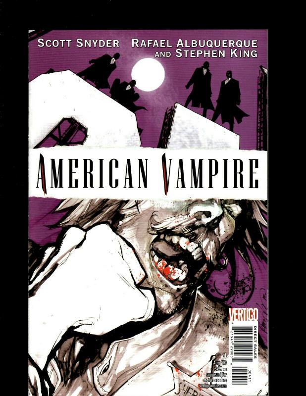 Lot of 9 American Vampire Vertigo Comic Books #1 2 3 4 5 6 7 8 9 J398