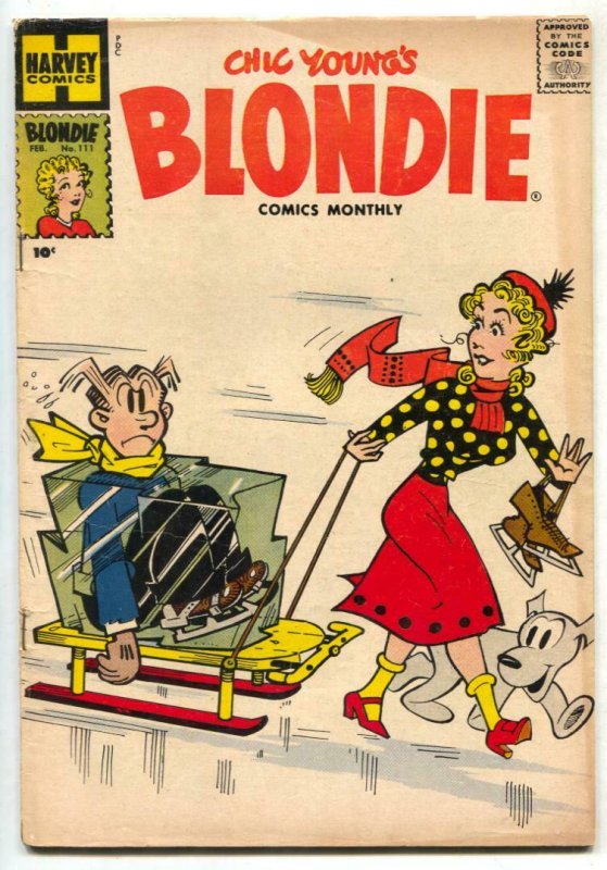 Blondie Comics #111 1958- Harvey humor VG