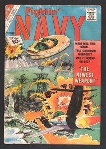 Fightin' Navy #101 1961-Charlton-Flying saucer cover & story-Fight for Guadal...