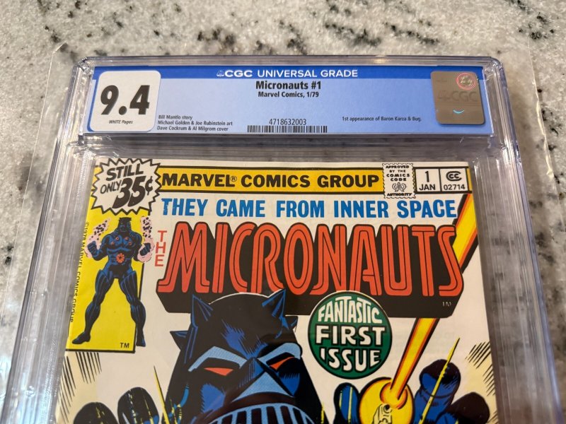 Micronauts # 1 CGC Graded 9.4 Marvel Comic Book 1979 Dave Cockrum Art JH32