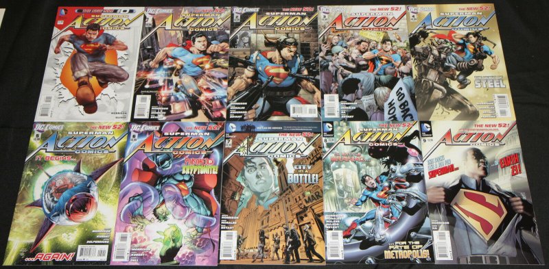 Modern DC ACTION COMICS VOL. 2 34  Comic Lot Superman VF/NM