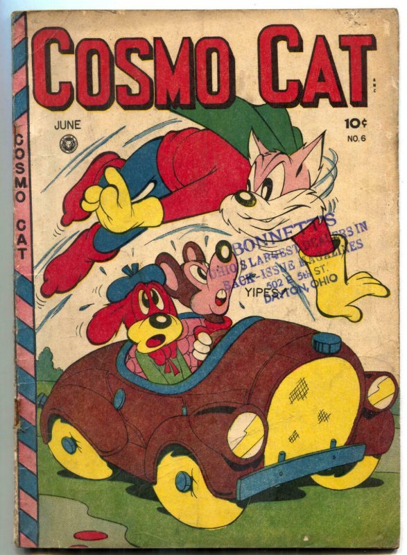 Cosmo Cat #6 1947-Fox-superhero funny animals-sci-fi stories- VG-