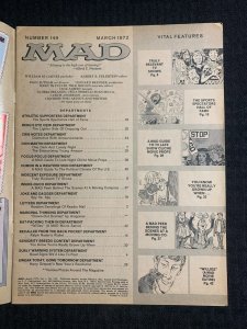 1972 MAD Magazine #149 G/VG 3.0 Alfred E Neuman / Willard Parody