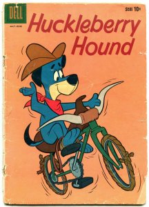 Huckleberry Hound #5 1960- Dell Comics- Bicycle cover reading copy