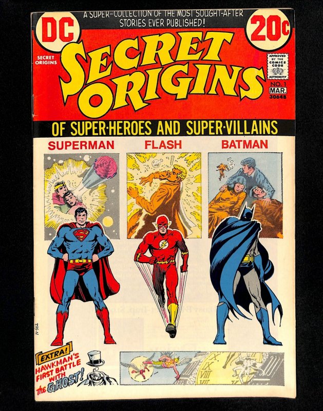 Secret Origins #1 Superman Batman Flash!