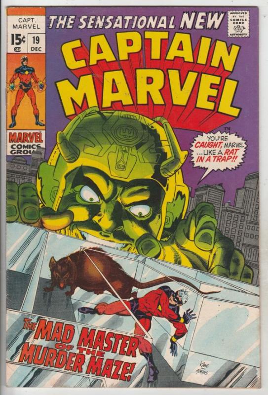 Captain Marvel #19 (Dec-69) VF High-Grade Captain Marvel