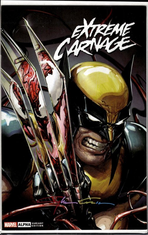 Extreme Carnage Alpha Crain Cover A (2021) Signed by Clayton Crain w/ COA!