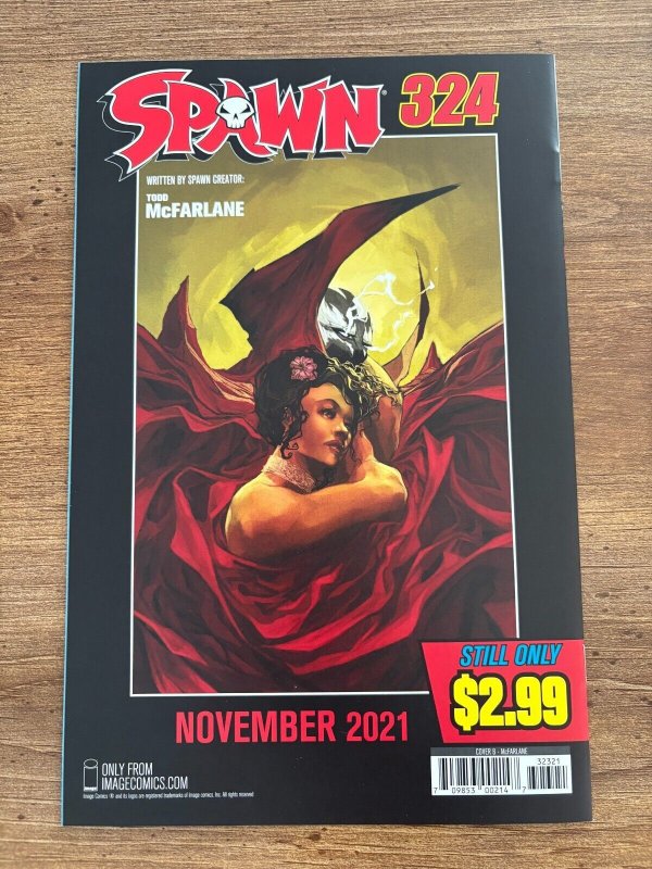 Spawn # 323 NM 1st Print Variant Cover Image Comic Book Todd McFarlane 5 J288