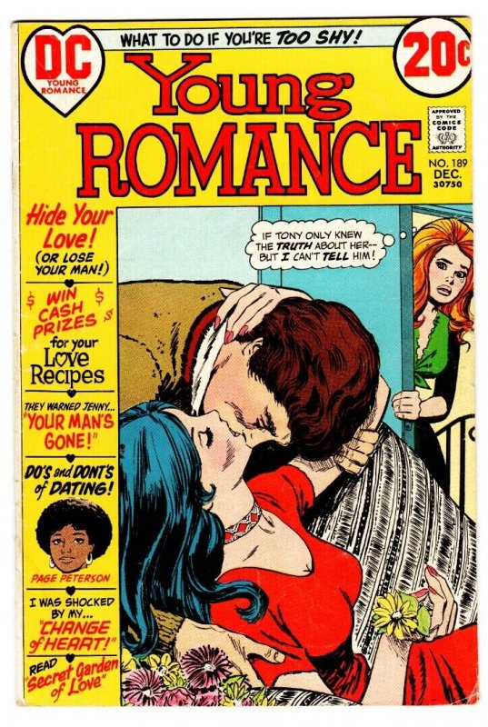 Young Romance #189 comic book 1972-DC-Page Peterson-spicy interior art