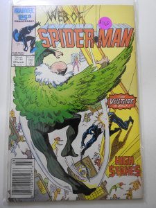 Web of Spider-Man #24 Newsstand Edition (1987)
