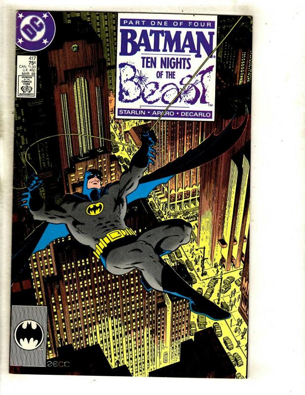 Lot Of 4 Batman DC Comic Books #417 418 419 420 Nights Of The Beast NM Range FM8