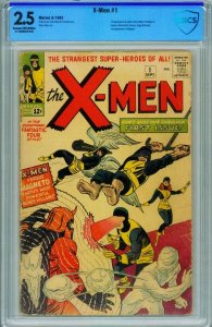 X-MEN #1 CBCS 2.5-First issue-Marvel Key comic book Silver-Age