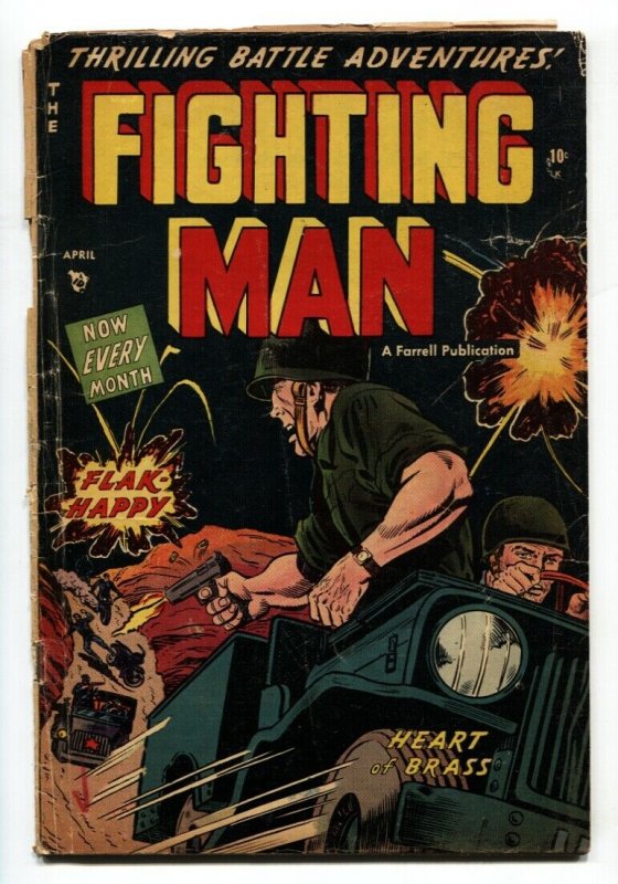 Fighting Man #6 Golden-Age comic book-Pre-code war 1953